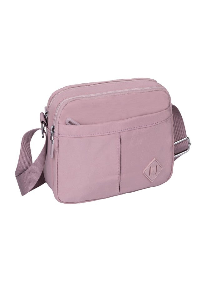 PRANIJ Women’s Crossbody Bag - Lightweight Waterproof Shoulder Bag with Multiple Pockets, Adjustable Strap, Stylish Travel Purse for Everyday Use (Orchid Blush) - Image 3